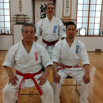 Jun Shihan Tom Swiss with Kaicho Tadashi Nakamura and Nidaime Akira Nakamura