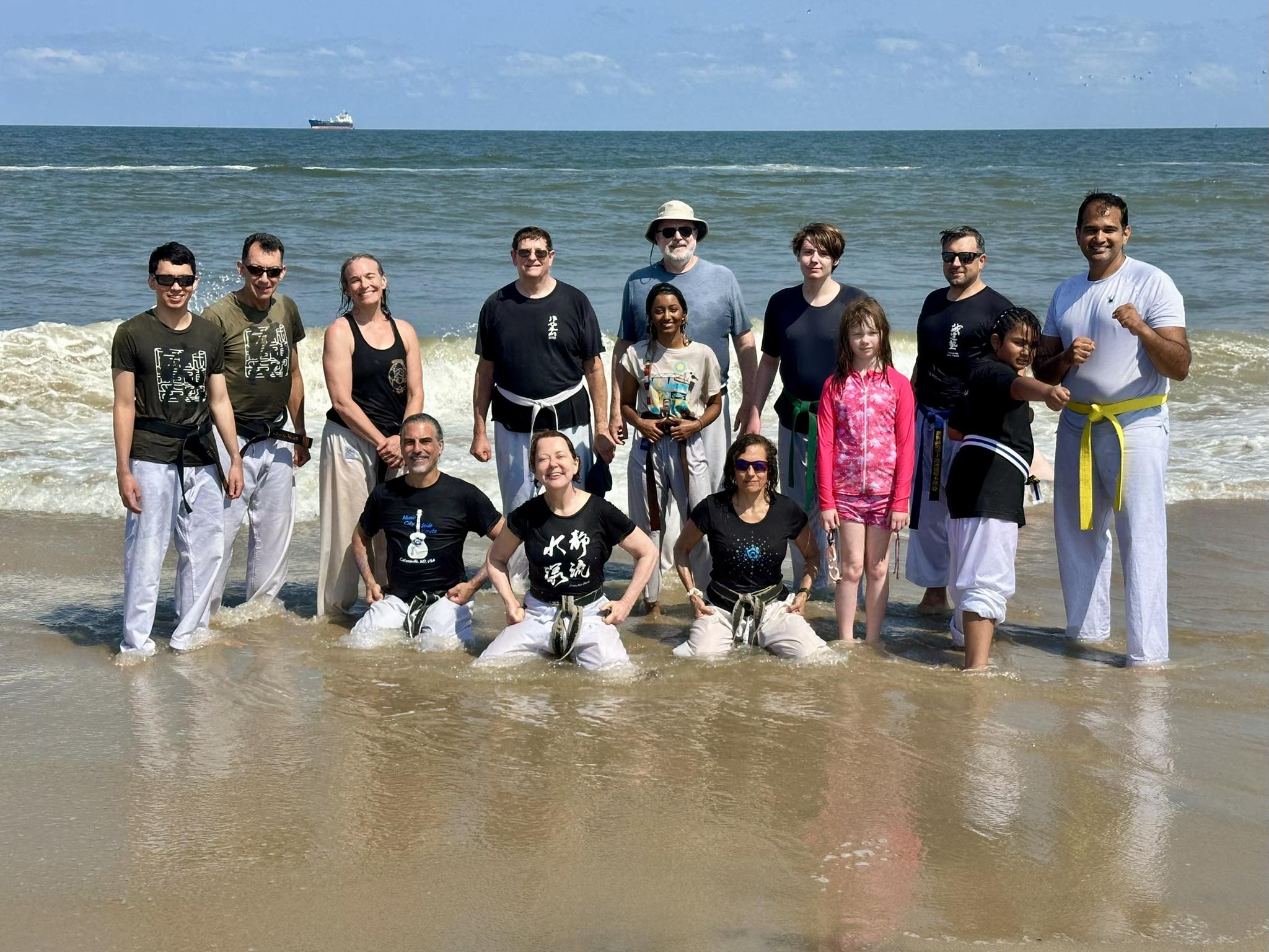 Catonsville and Howard County Seido beach training