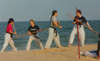 Seido karate black belt beack weapons
